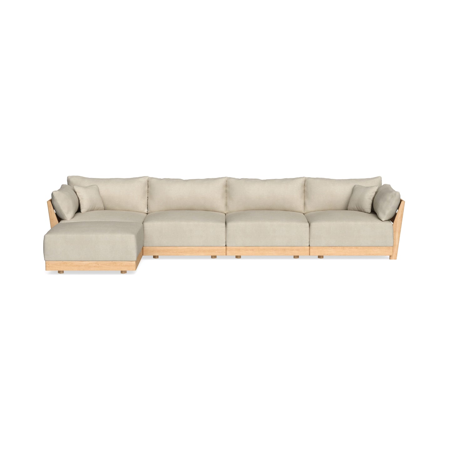 Slipcover Only - Modular Bondi 4-Seater Sectional in Almond