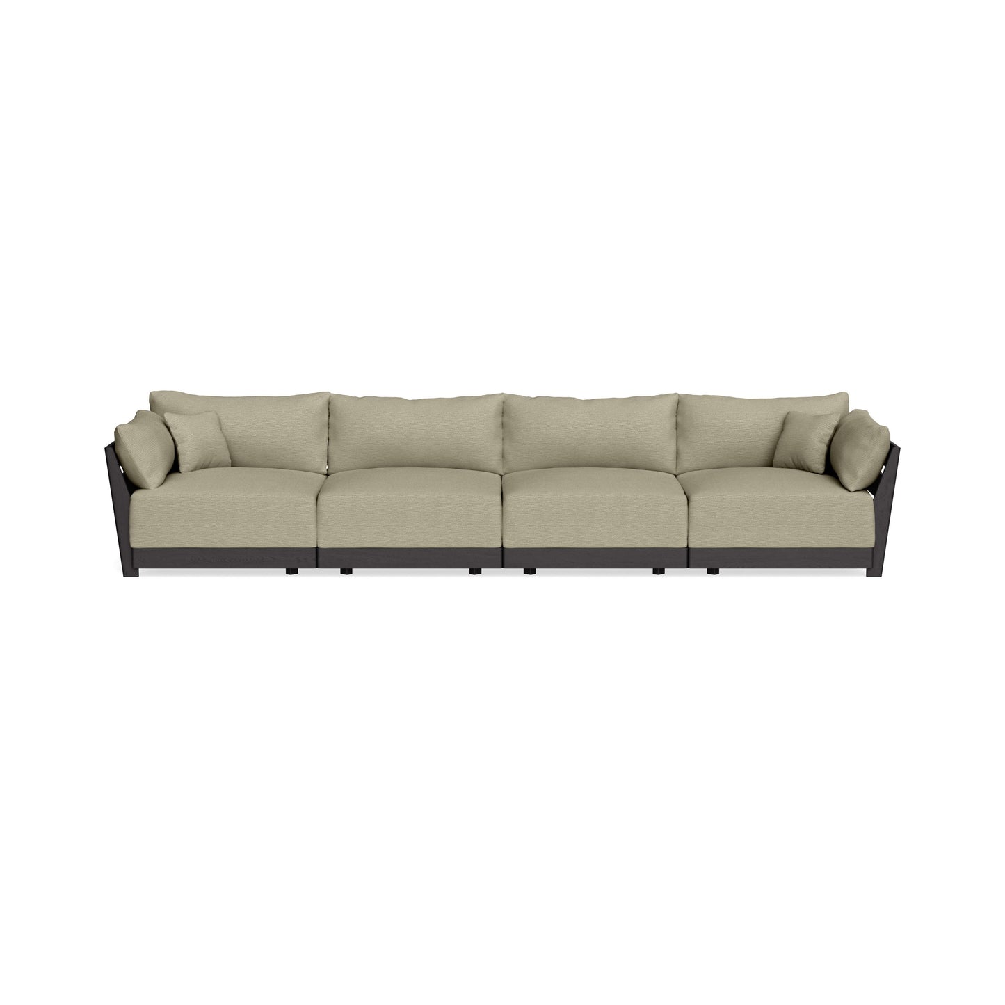 Modular Bondi Black 4-Seater Sofa in Cappuccino | Classic Blend