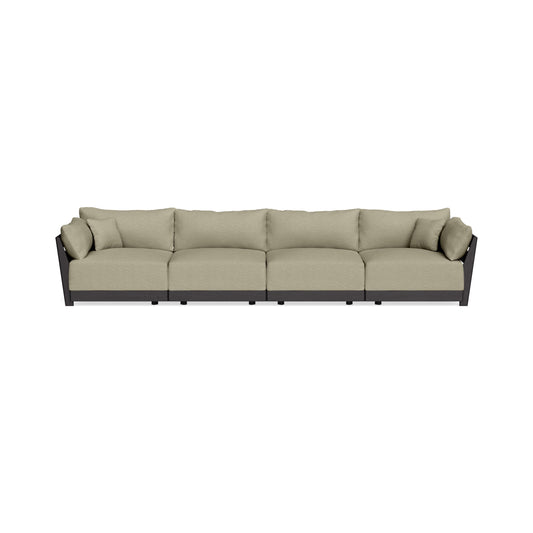 Modular Bondi Black 4-Seater Sofa in Cappuccino | Classic Blend