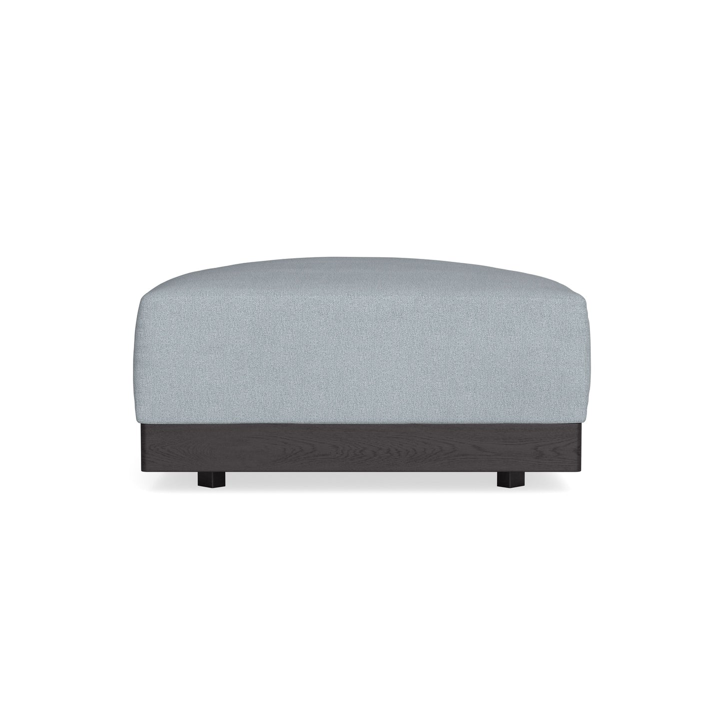 Modular Bondi Black Ottoman in Ash | Memory Foam Blend