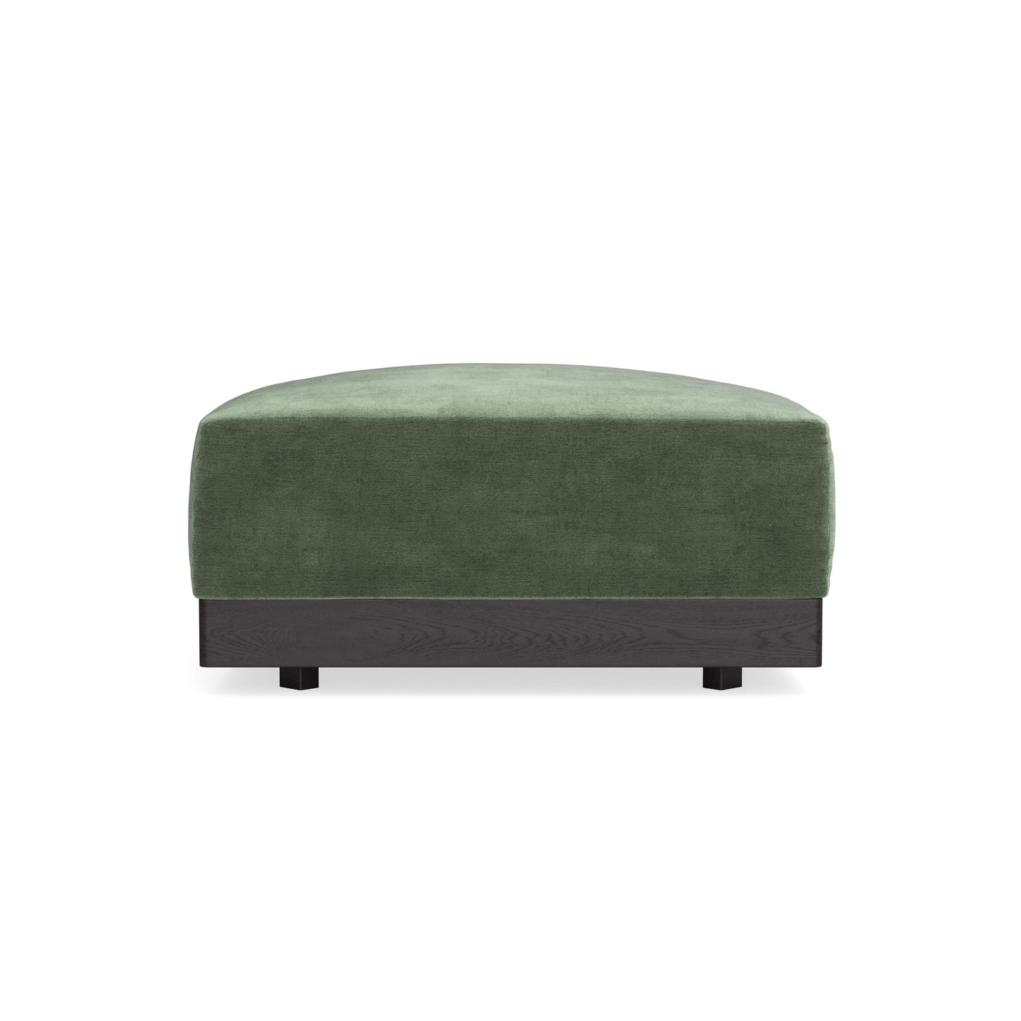 Modular Bondi Black Ottoman in Rosemary | Classic Blend