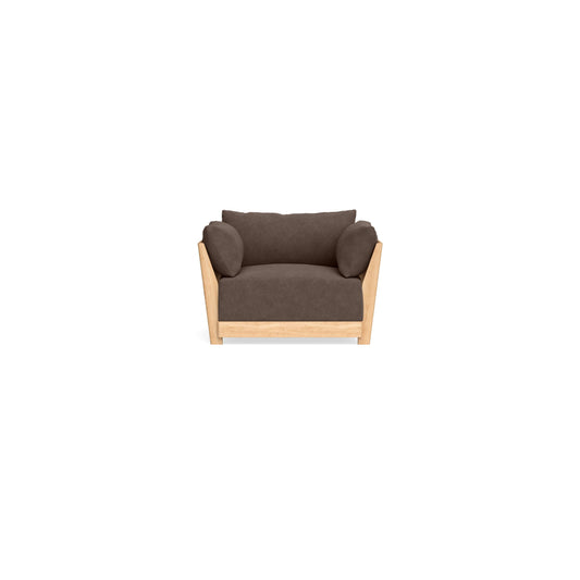 Modular Bondi Latte Armchair in Chocolate | Memory Foam Blend
