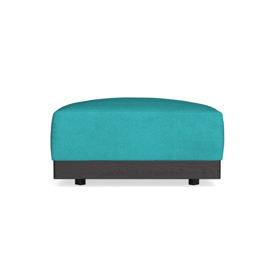 Modular Bondi Black Ottoman in Pool | Classic Blend