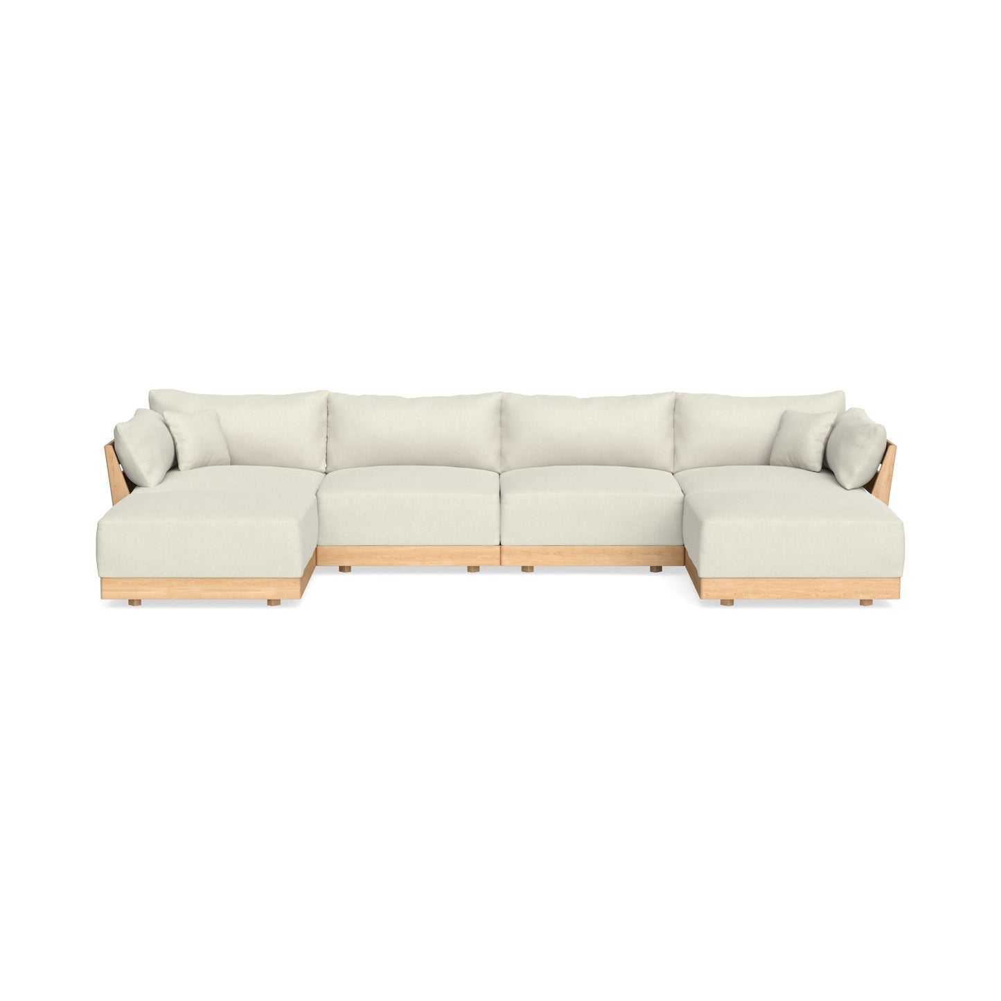 Slipcover Only - Modular Bondi 4-Seater U-Sectional in Eggshell