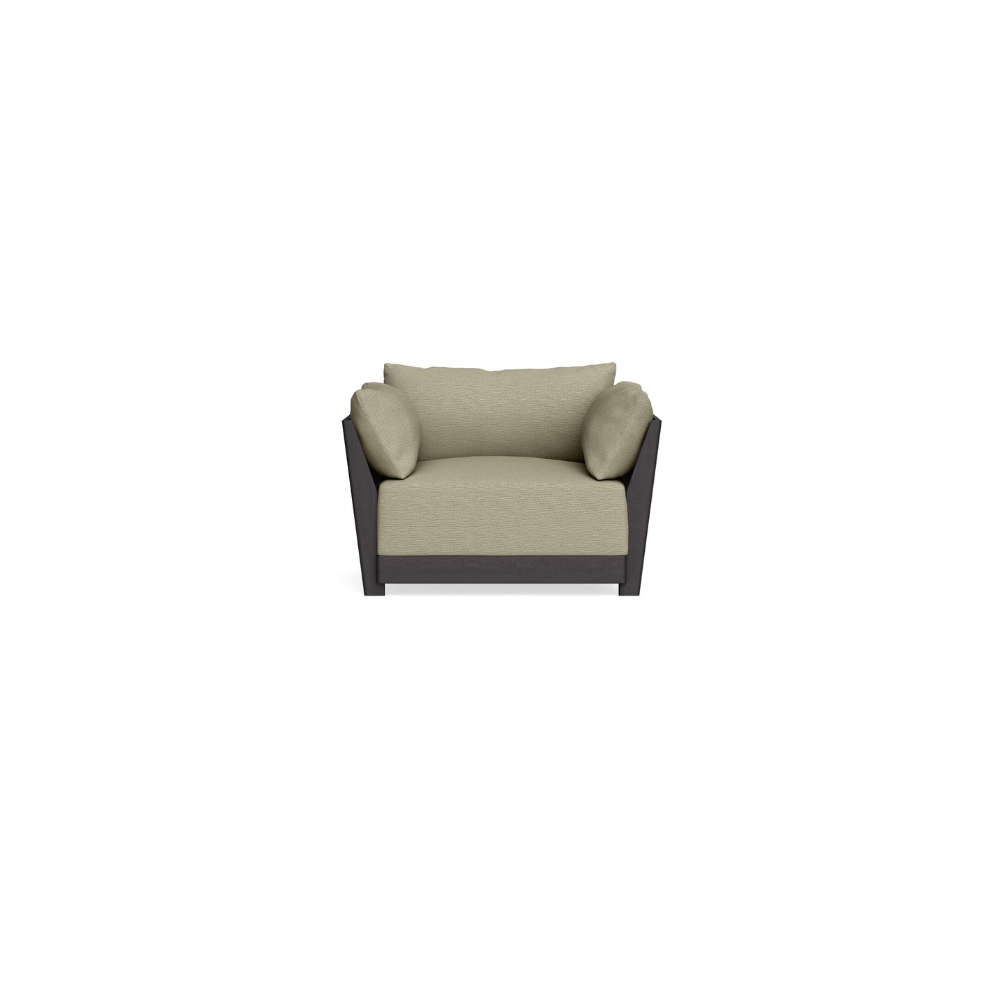 Modular Bondi Black Armchair in Cappuccino | Classic Blend