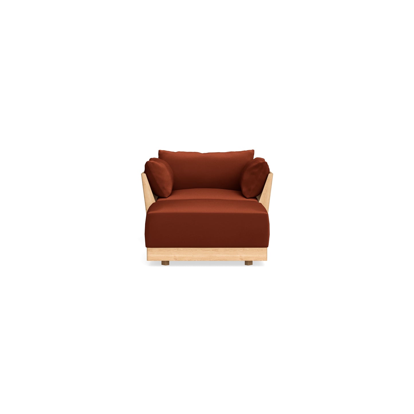 Slipcover Only - Modular Bondi Armchair + Ottoman in Rust