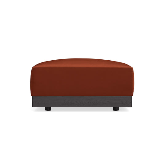 Modular Bondi Black Ottoman in Rust | Memory Foam Blend