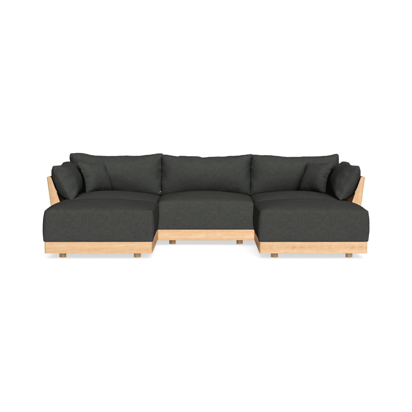 Slipcover Only - Modular Bondi 3-Seater U-Sectional in Raven Gray