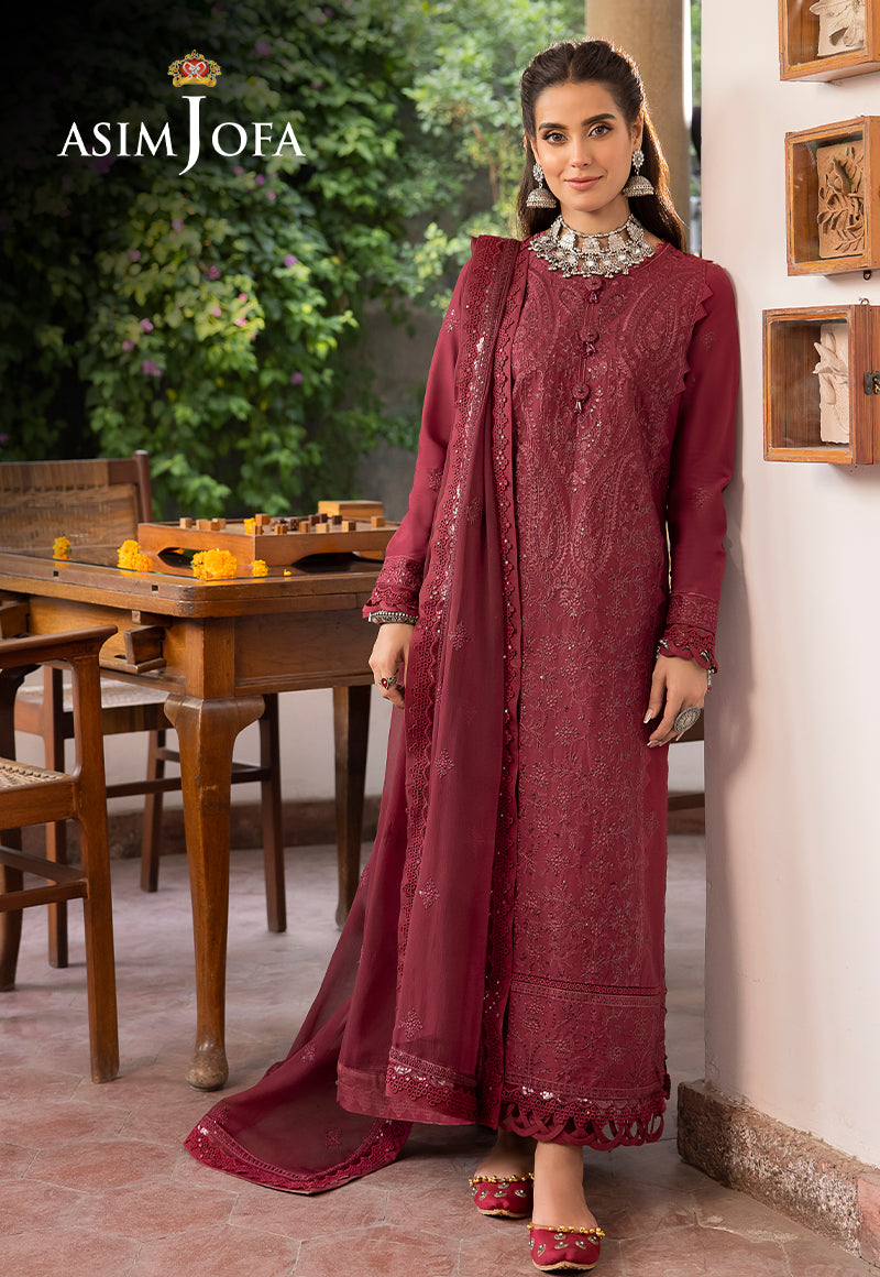 AJSW-02 EMBROIDERED POLY VISCOSE 3 PCS