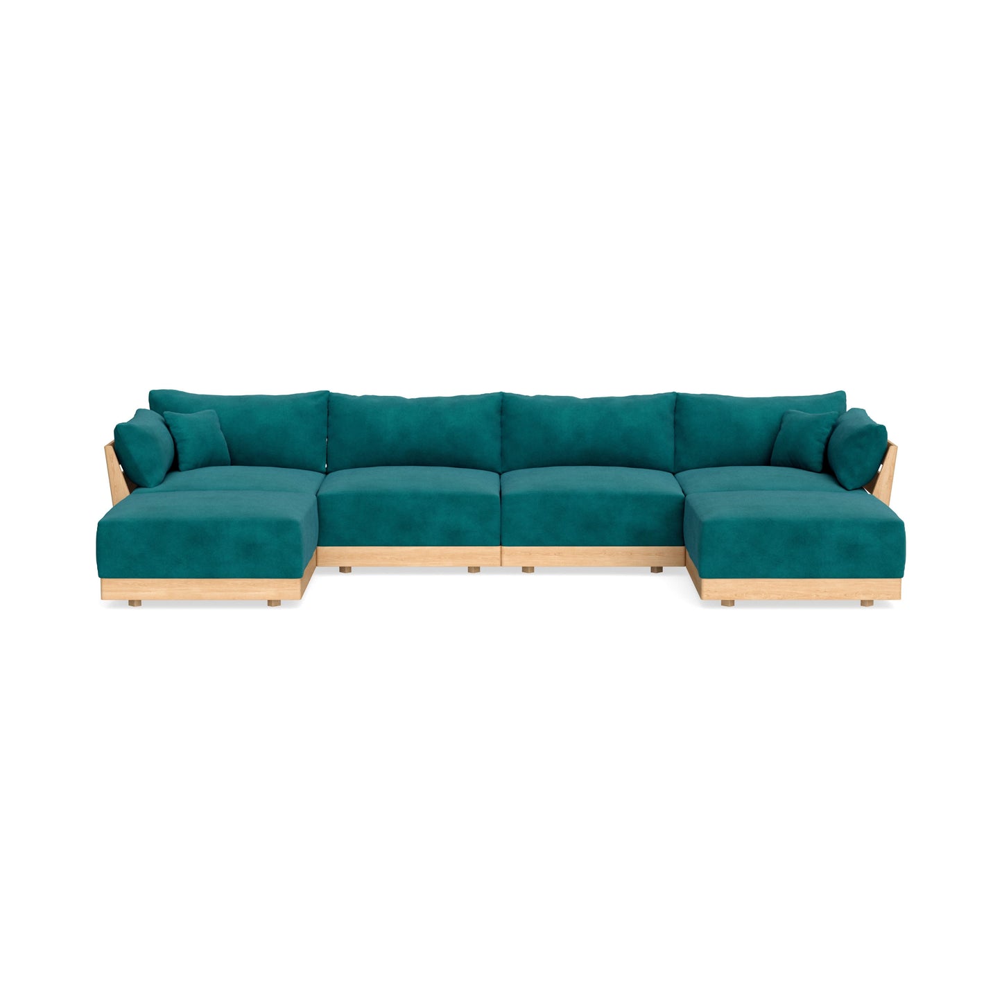 Slipcover Only - Modular Bondi 4-Seater U-Sectional in Peacock