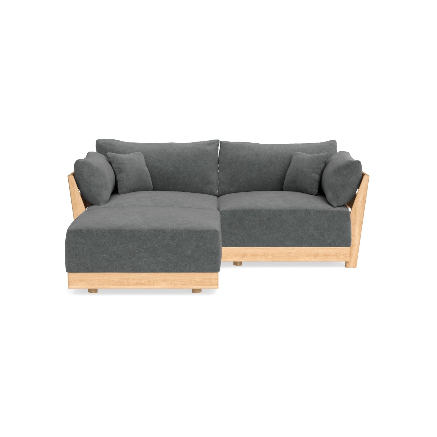 Slipcover Only - Modular Bondi 2-Seater Sectional in Chimney Gray