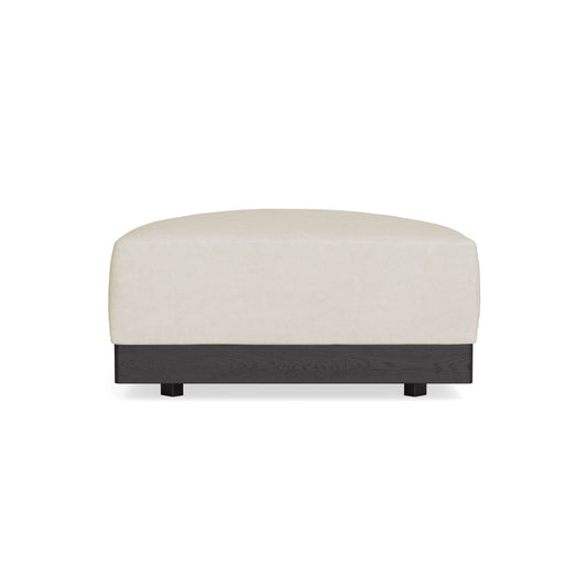 Modular Bondi Black Ottoman in Mascarpone | Classic Blend