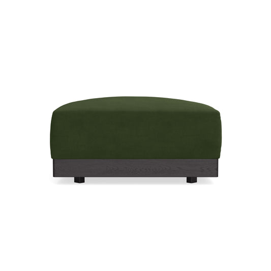 Modular Bondi Black Ottoman in Tuscan Green | Memory Foam Blend