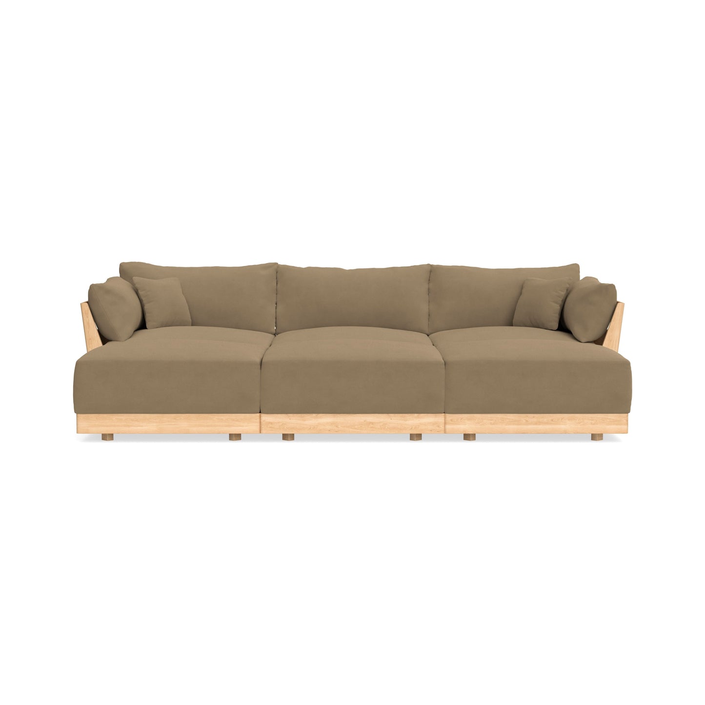 Slipcover Only - Modular Bondi 3-Seater Daybed Sofa Sectional in Macchiato