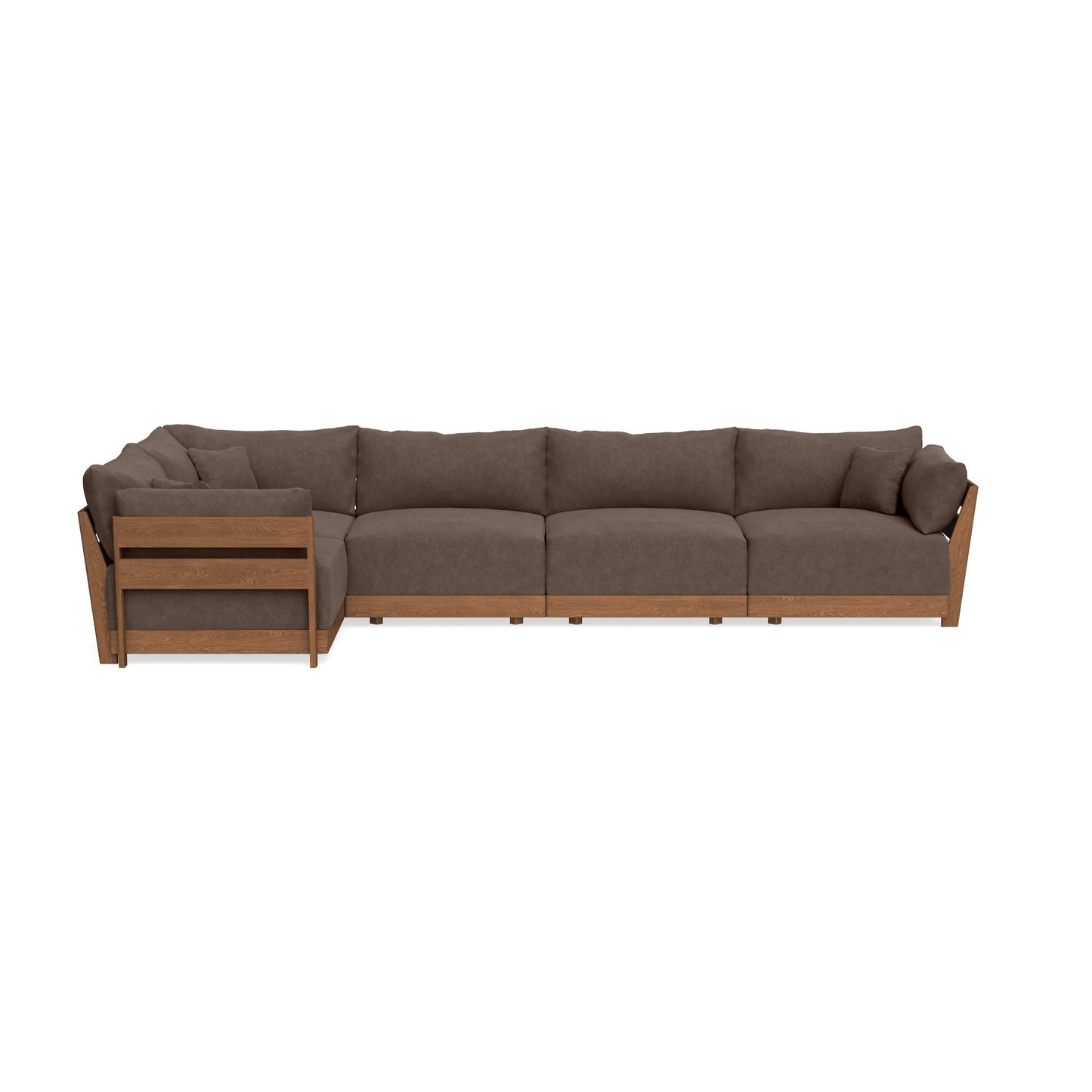 Modular Bondi Espresso 5-Seater L-Sectional in Chocolate | Classic Blend