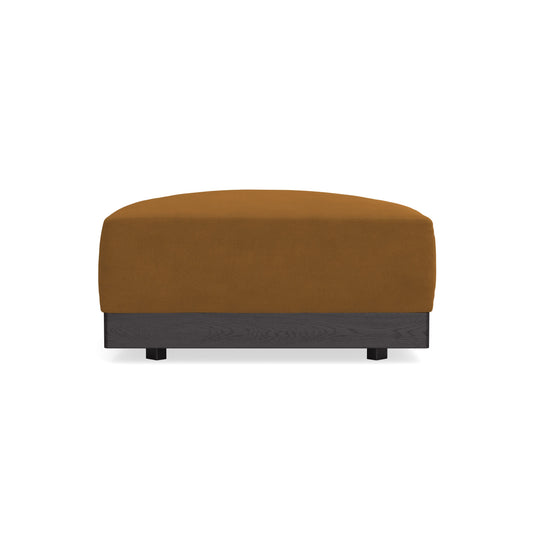 Modular Bondi Black Ottoman in Cognac | Classic Blend