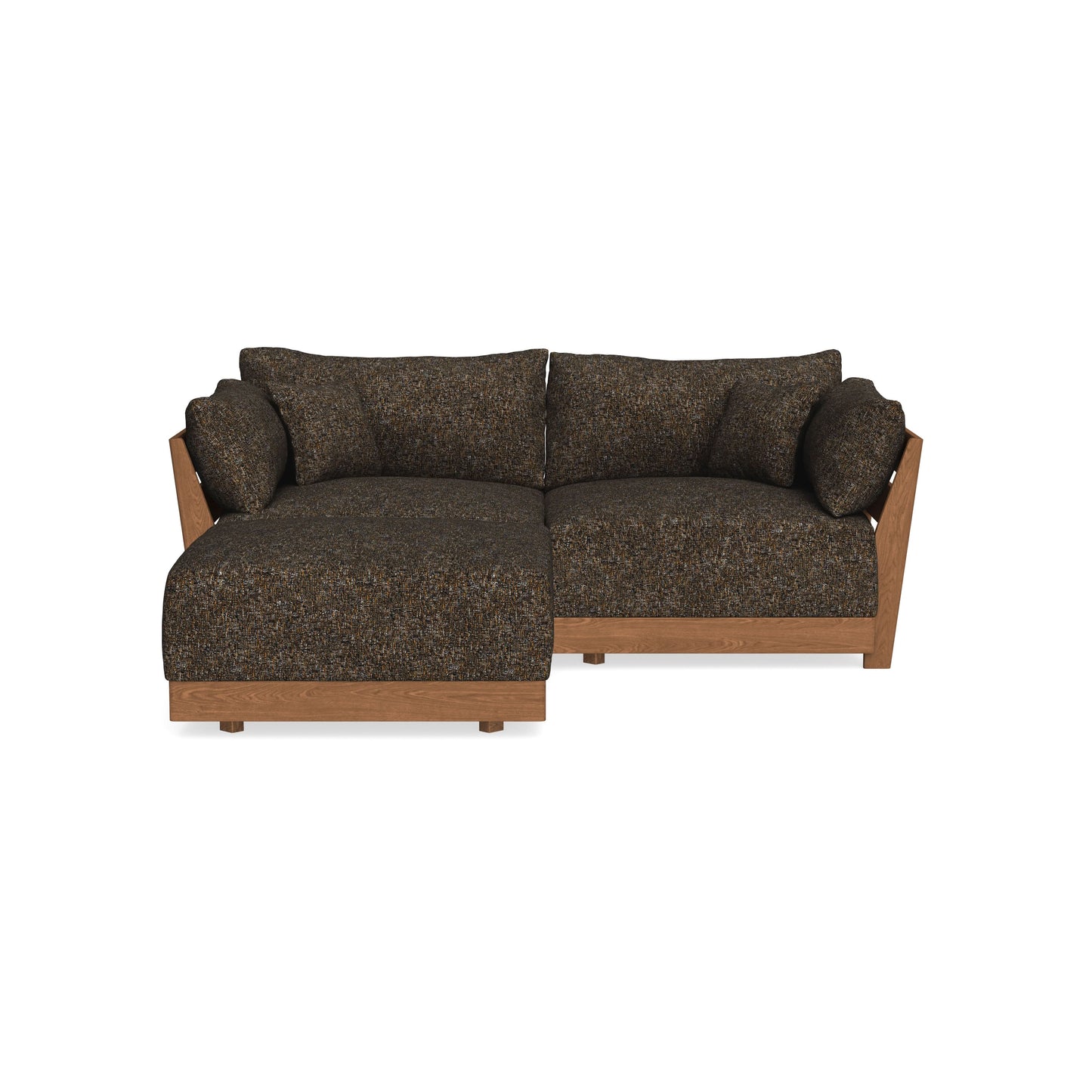 Modular Bondi Espresso 2-Seater Sectional in Phantom | Classic Blend