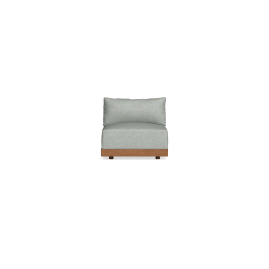 Modular Bondi Espresso Armless Chair in Spa | Classic Blend