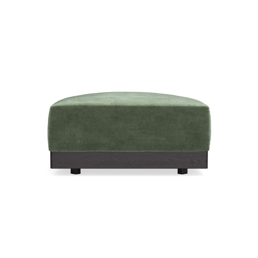 Modular Bondi Black Ottoman in Rosemary | Memory Foam Blend