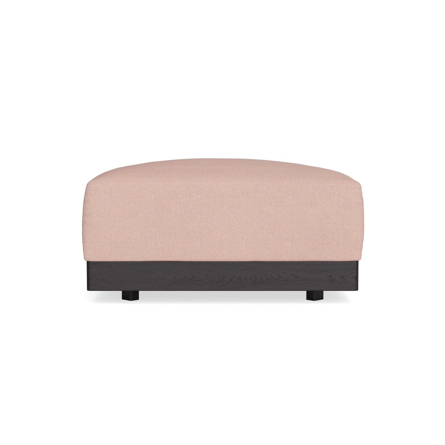 Modular Bondi Black Ottoman in Rose Quartz | Memory Foam Blend
