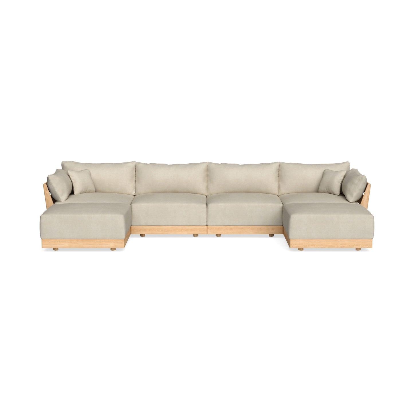 Slipcover Only - Modular Bondi 4-Seater U-Sectional in Almond
