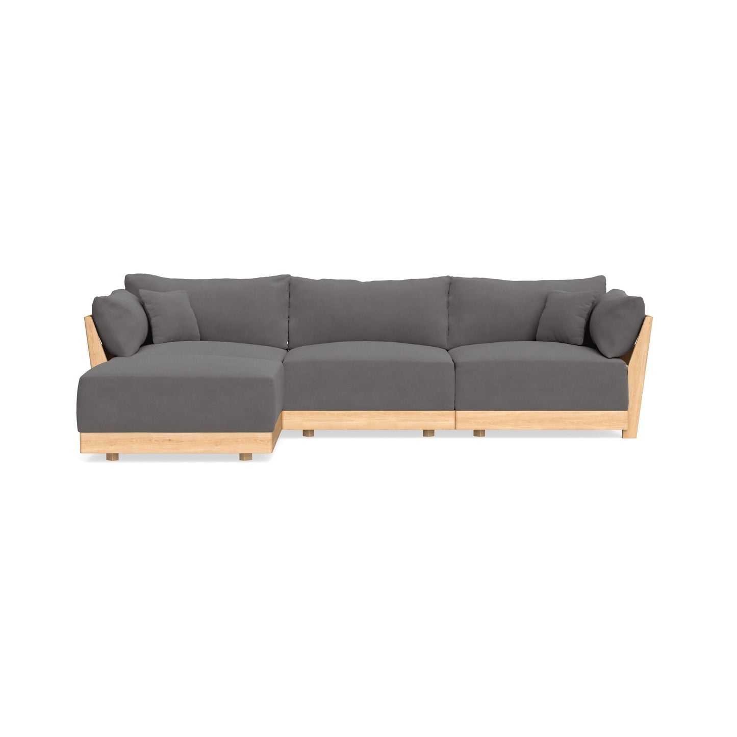 Slipcover Only - Modular Bondi 3-Seater Sectional in Burnt Ember
