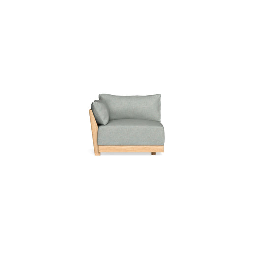 Modular Bondi Latte End Chair in Spa | Memory Foam Blend
