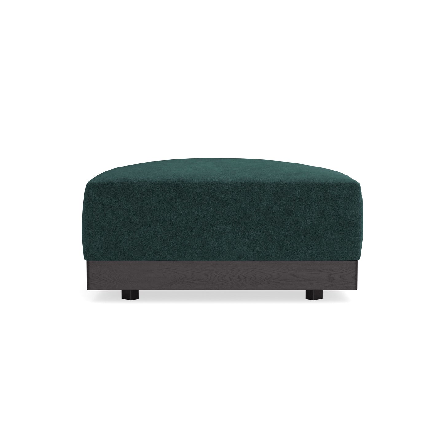 Modular Bondi Black Ottoman in Harbor Blue | Memory Foam Blend