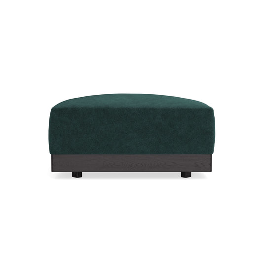 Modular Bondi Black Ottoman in Harbor Blue | Memory Foam Blend
