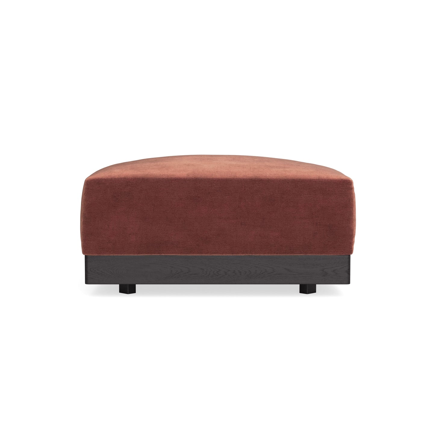 Modular Bondi Black Ottoman in Spice | Memory Foam Blend
