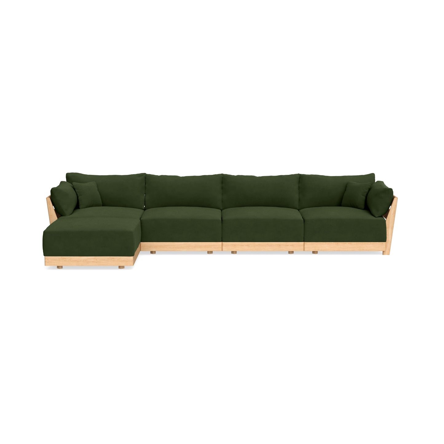 Slipcover Only - Modular Bondi 4-Seater Sectional in Tuscan Green