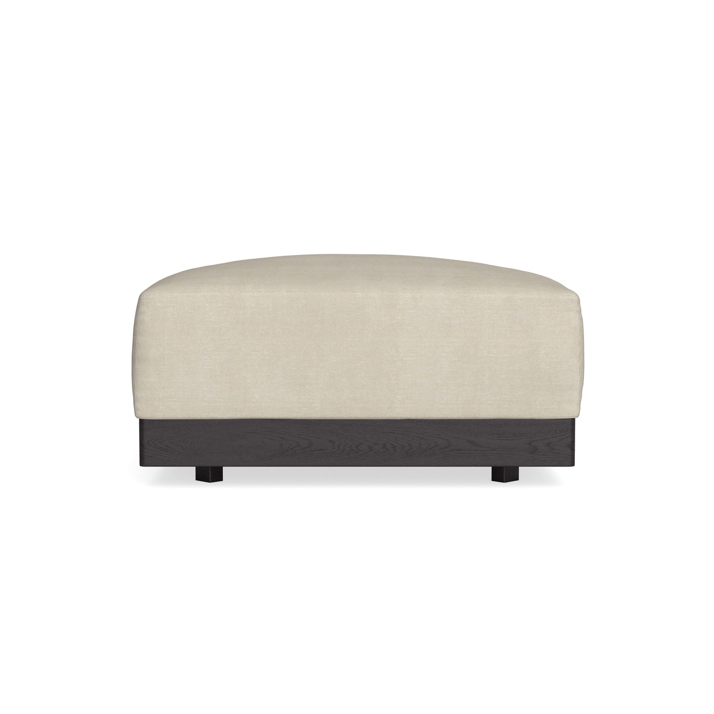 Modular Bondi Black Ottoman in Almond | Memory Foam Blend