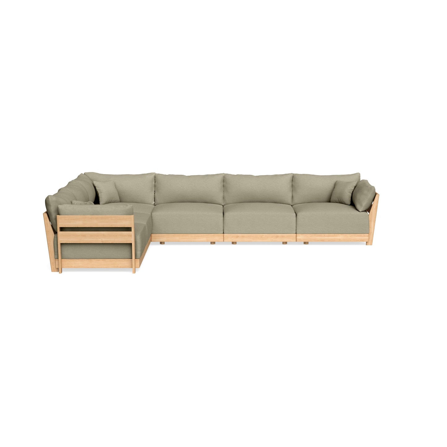 Modular Bondi Latte 6-Seater Corner Sectional in Cappuccino | Classic Blend