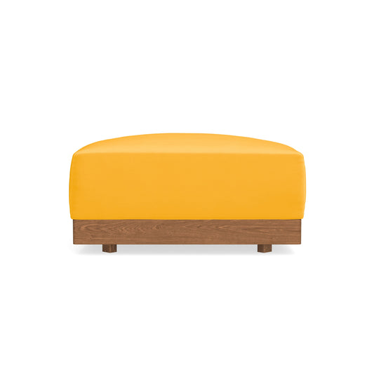Modular Bondi Espresso Ottoman in Marigold | Memory Foam Blend