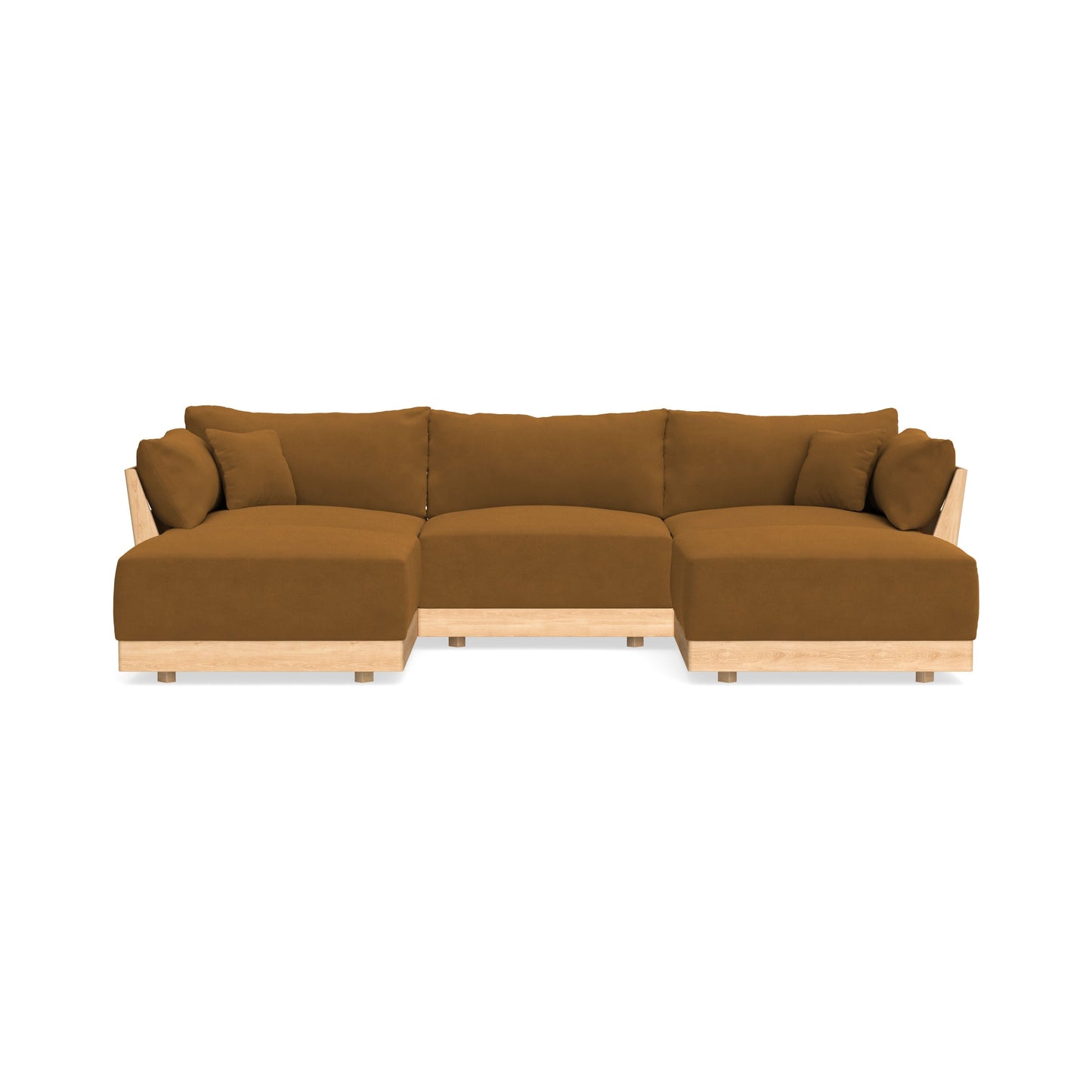 Slipcover Only - Modular Bondi 3-Seater U-Sectional in Cognac