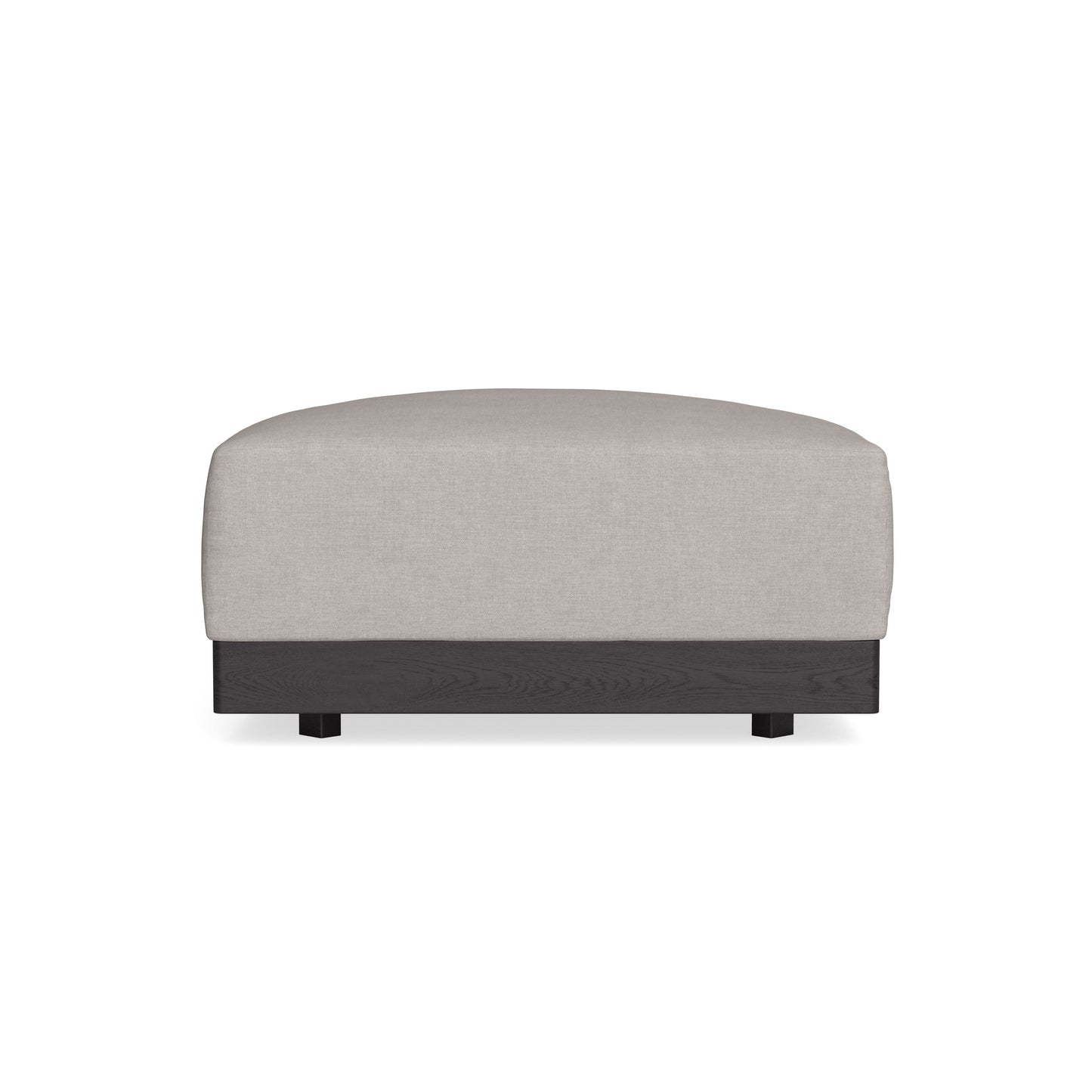 Modular Bondi Black Ottoman in Cloud | Classic Blend