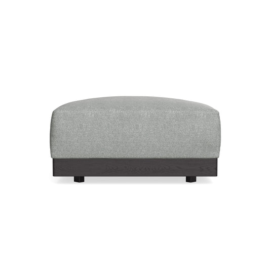 Modular Bondi Black Ottoman in Storm Gray | Memory Foam Blend