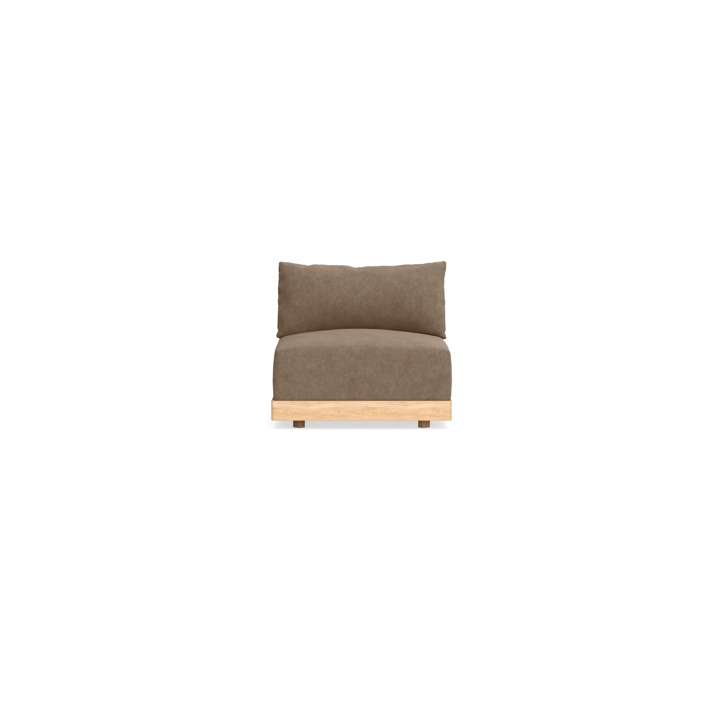 Slipcover Only - Modular Bondi Armless Chair in Coffee