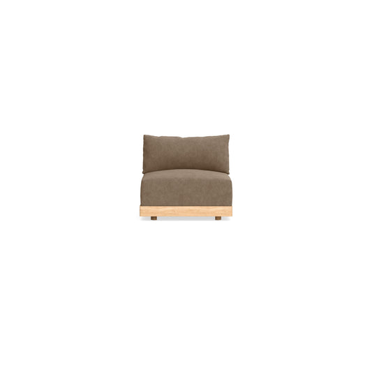 Slipcover Only - Modular Bondi Armless Chair in Coffee