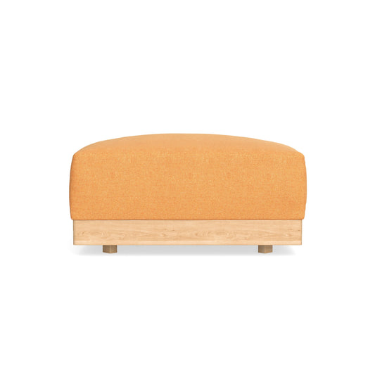 Modular Bondi Latte Ottoman in Tangerine | Memory Foam Blend