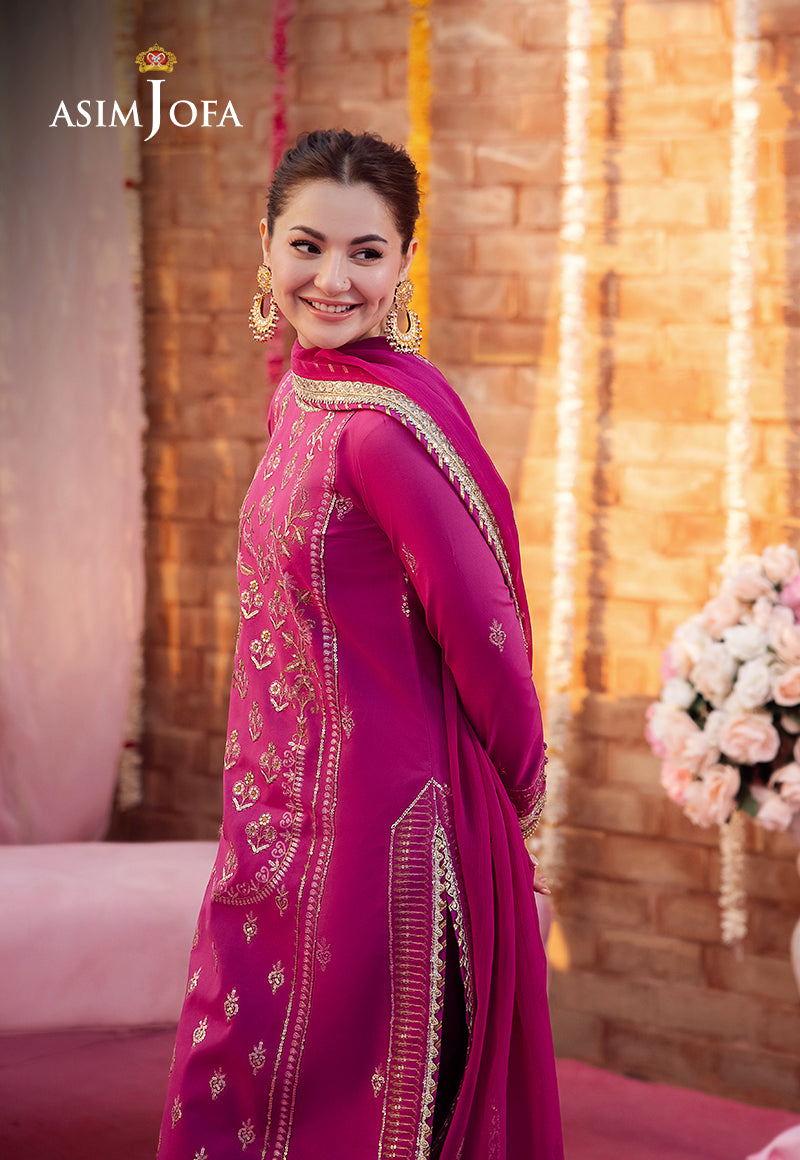 AJMJ-21 EMBROIDERED LAWN SILK  3 PCS