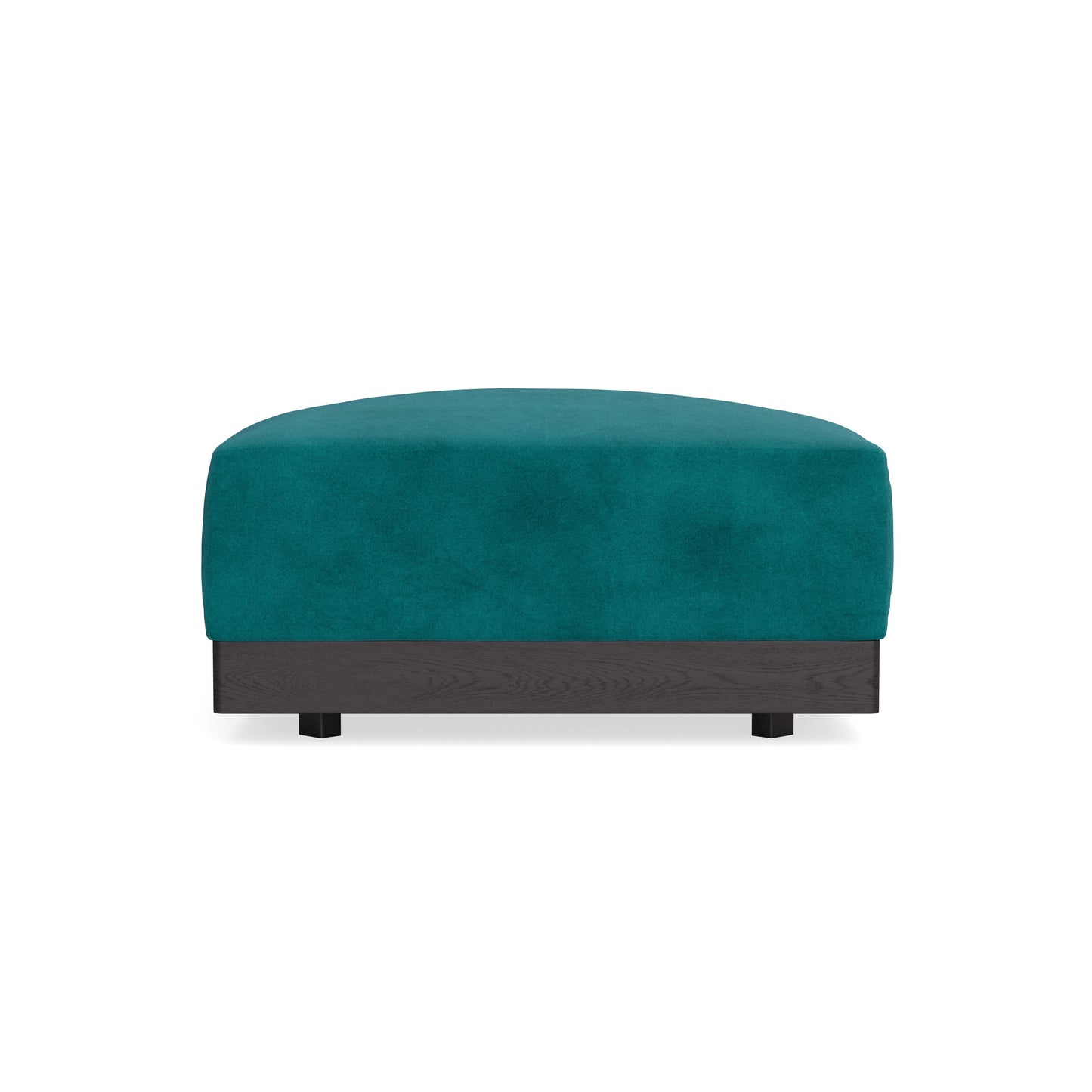 Modular Bondi Black Ottoman in Peacock | Memory Foam Blend