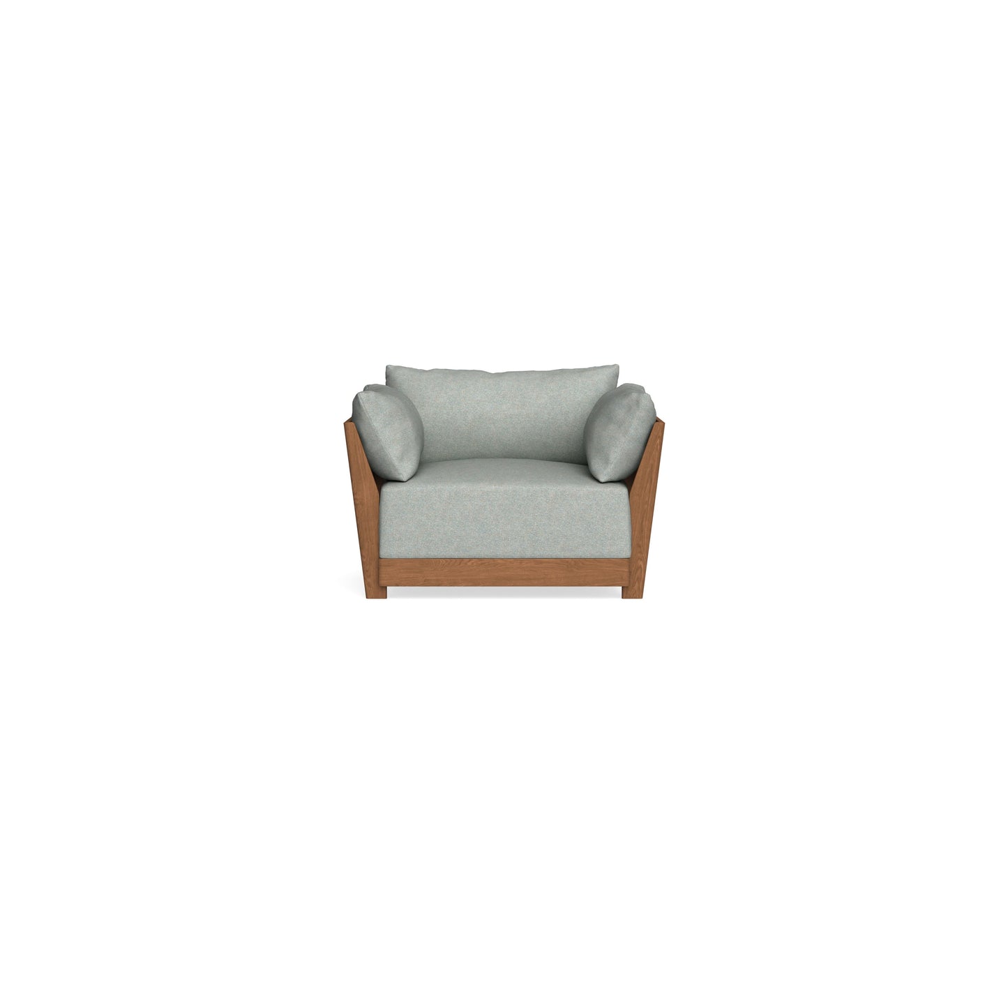 Modular Bondi Espresso Armchair in Spa | Memory Foam Blend