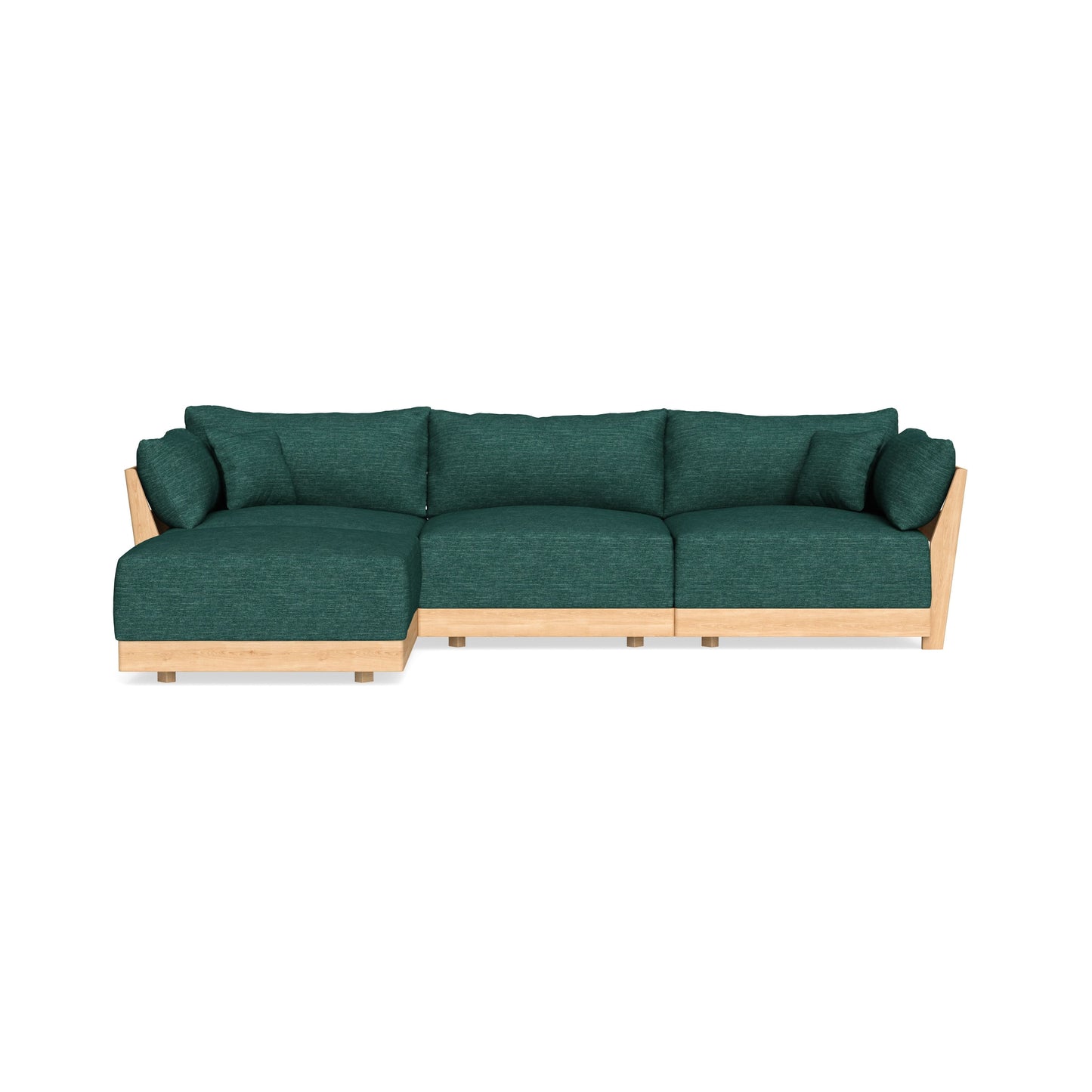 Slipcover Only - Modular Bondi 3-Seater Sectional in Forest Green