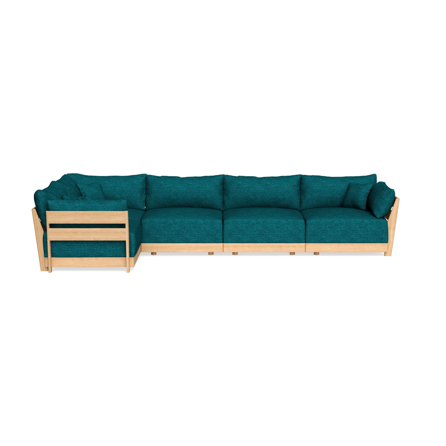 Slipcover Only - Modular Bondi 5-Seater L-Sectional in Marine Teal