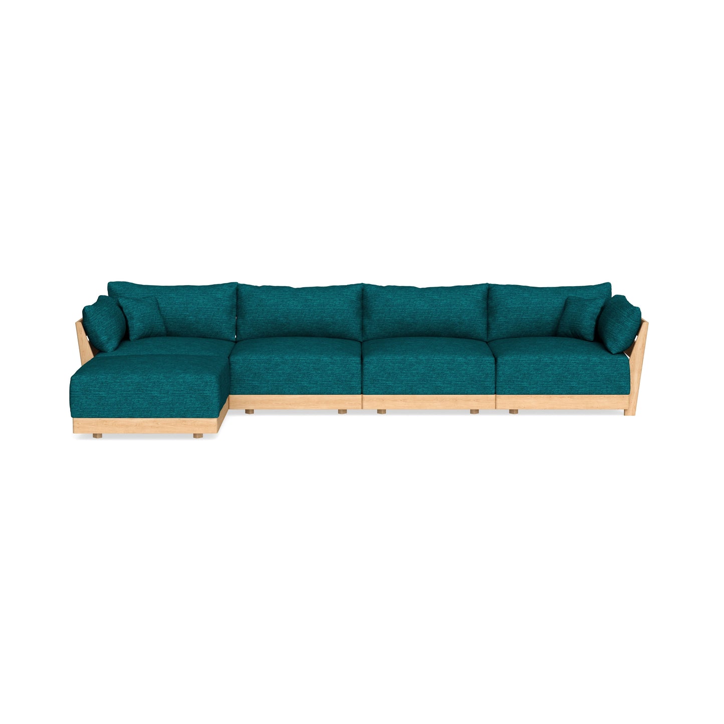 Slipcover Only - Modular Bondi 4-Seater Sectional in Marine Teal