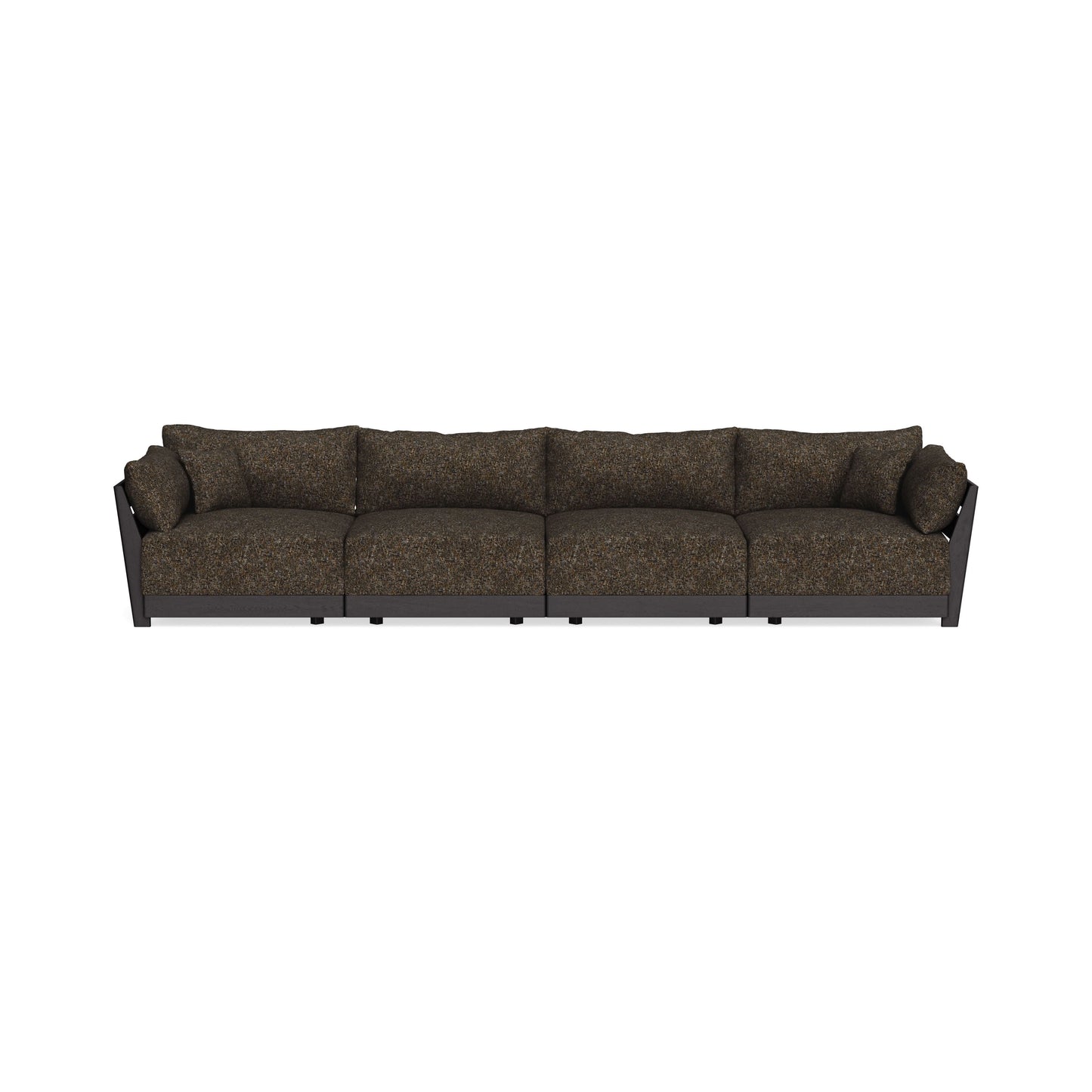 Modular Bondi Black 4-Seater Sofa in Phantom | Memory Foam Blend