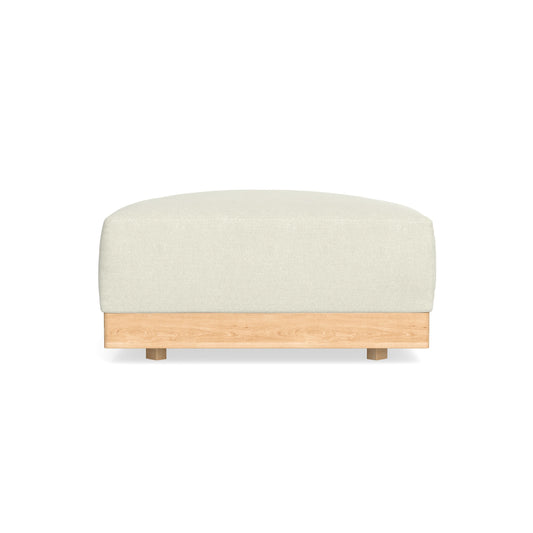 Modular Bondi Latte Ottoman in Eggshell | Classic Blend