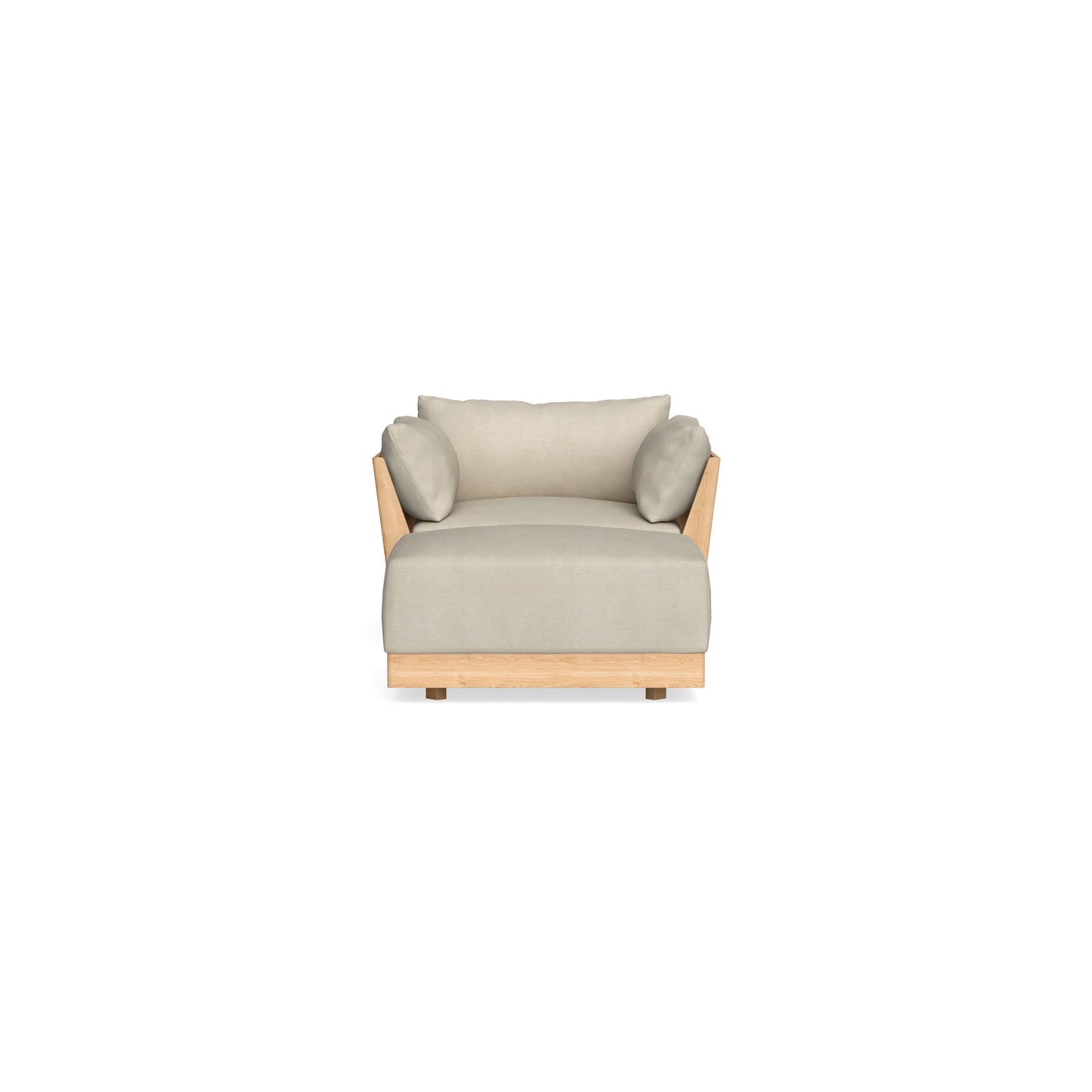 Slipcover Only - Modular Bondi Armchair + Ottoman in Almond