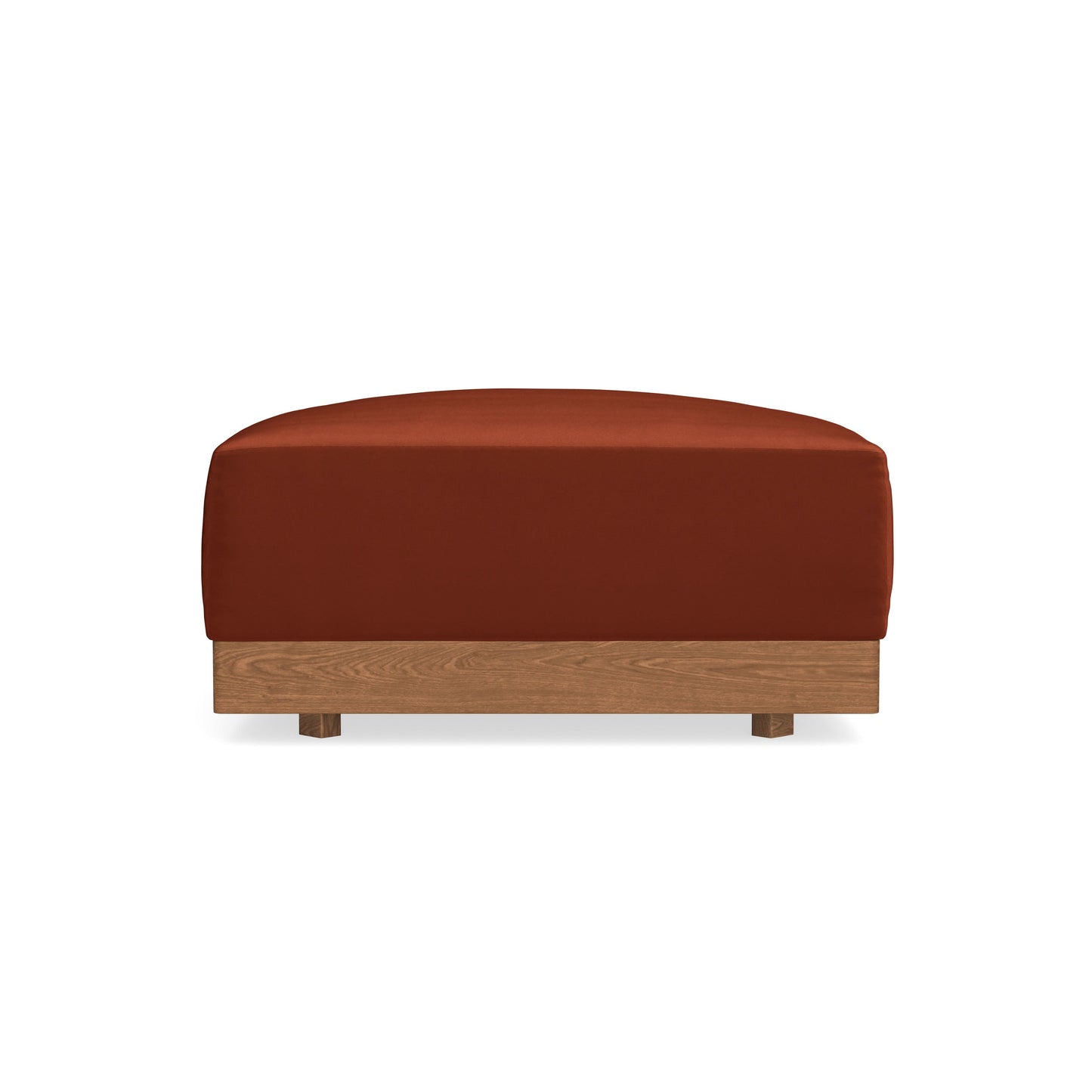 Modular Bondi Espresso Ottoman in Rust | Memory Foam Blend